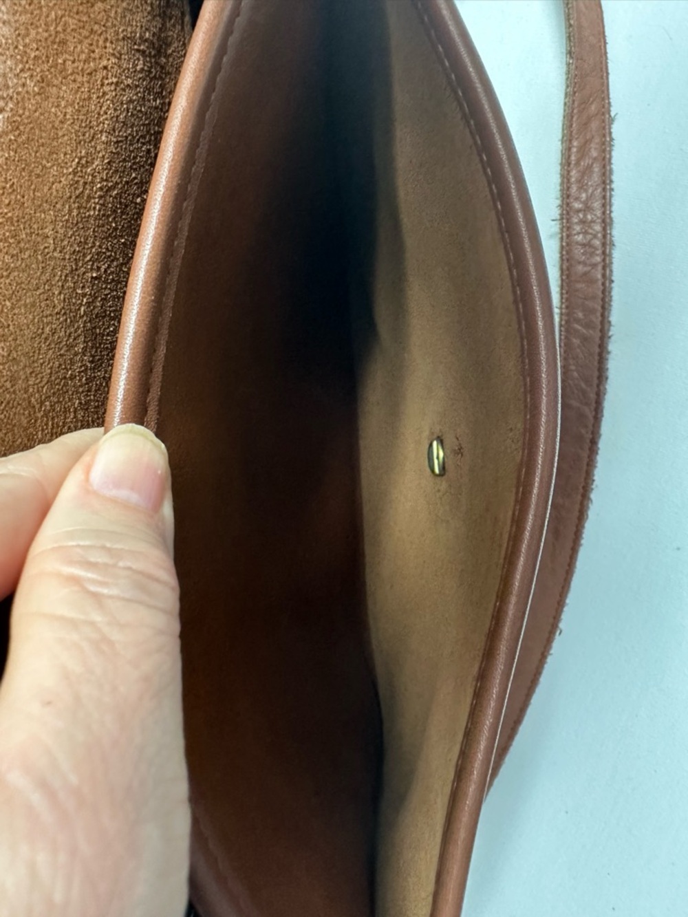 Vintage Coach Leather Willis Satchel in Cognac Brown 9927 - Picture 14 of 16